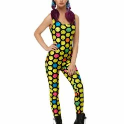 Smiffys USA Costumes Smiley Unitard Women's Bodysuit Costume