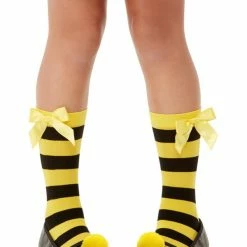 Smiffys USA Accessories Santoro Bee-Loved Striped Girls Socks