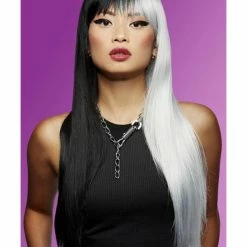 Smiffys USA Manic Panic® Raven™ Virgin™ Downtown Diva Women's Wig Wigs & Beards