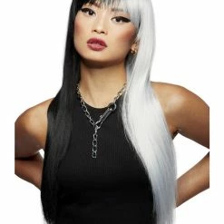 Smiffys USA Manic Panic® Raven™ Virgin™ Downtown Diva Women's Wig Wigs & Beards