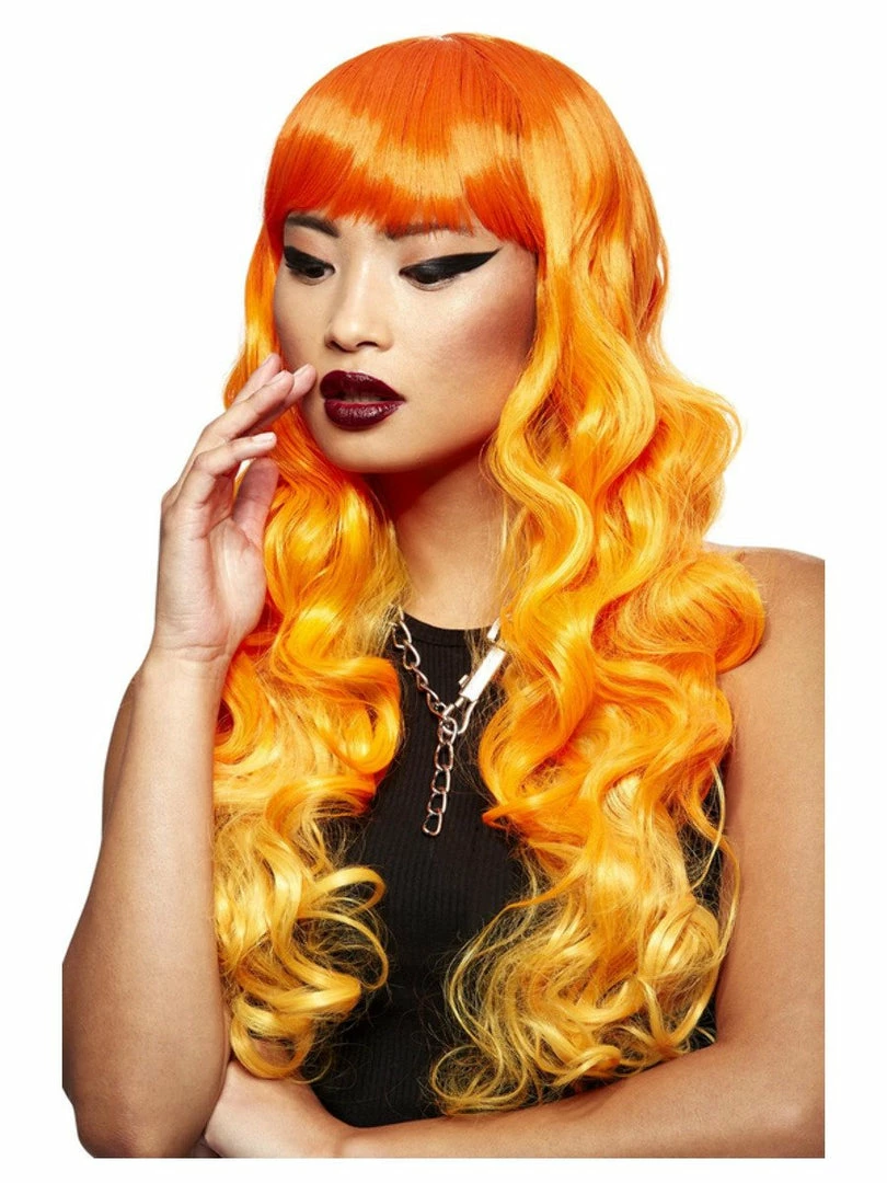 Smiffys USA Manic Panic® Psychedelic Sunrise™ Siren Women's Wig 6 Smiffys USA Manic Panic® Psychedelic Sunrise™ Siren Women's Wig