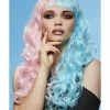Smiffys USA Manic Panic® Cotton Candy Angel™ Siren Women's Wig Wigs & Beards