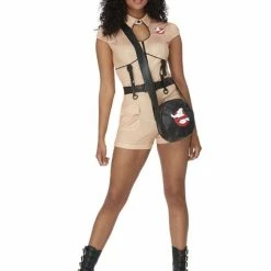 Smiffys USA Ghostbusters Hotpants Womens Playsuit Costume Costumes