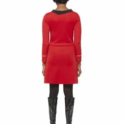 Smiffys USA Star Trek Original Series Operations Uniform Women's Red Dress