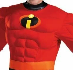 Disguise Incredibles 2 Men's Mr Incredible Deluxe Muscle Adult Costume 6 Disguise Incredibles 2 Men's Mr Incredible Deluxe Muscle Adult Costume