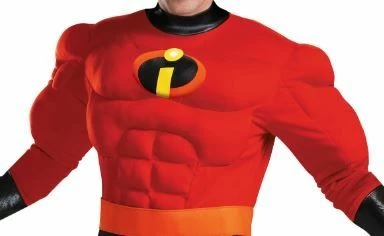 Disguise Incredibles 2 Men's Mr Incredible Deluxe Muscle Adult Costume 4 Disguise Incredibles 2 Men's Mr Incredible Deluxe Muscle Adult Costume