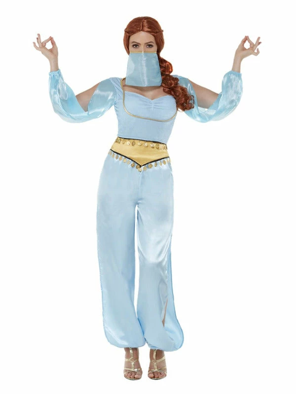 Smiffys USA Arabian Princess Women's Blue Costume Costumes 3 Smiffys USA Arabian Princess Women's Blue Costume Costumes