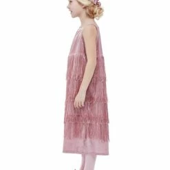 Smiffys USA 20s Pink Flapper Girls Costume Costumes