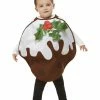 Smiffys USA Glitter Kids Christmas Pudding Costumes