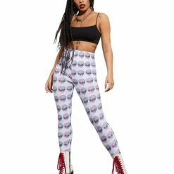 Smiffys USA Accessories Space Alien Fever Women's Leggings