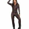 Smiffys USA Fever Miss Whiplash Geometric Print Women's Catsuit Costumes