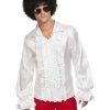Smiffys USA Costumes 60s Ruffled Men's White Shirt 2 Smiffys USA Costumes 60s Ruffled Men's White Shirt