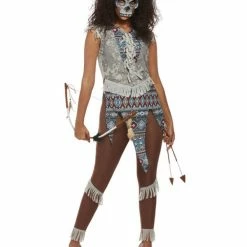 Smiffys USA Dark Spirit Warrior Native Indian Women's Costume