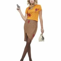 Smiffys USA 30's Bonnie Zombie Gangster Women's Costume Costumes