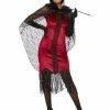 Smiffys USA Costumes Vampire 20's Flapper Costume Women's
