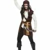 Smiffys USA Dark Spirit Pirate Men's Costume