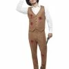 Smiffys USA 30's Clyde Zombie Gangster Men's Costume Costumes