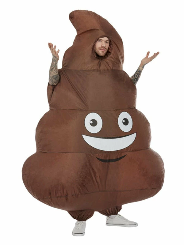Smiffys USA Costumes Inflatable Poop Emoji Adult Costume 3 Smiffys USA Costumes Inflatable Poop Emoji Adult Costume