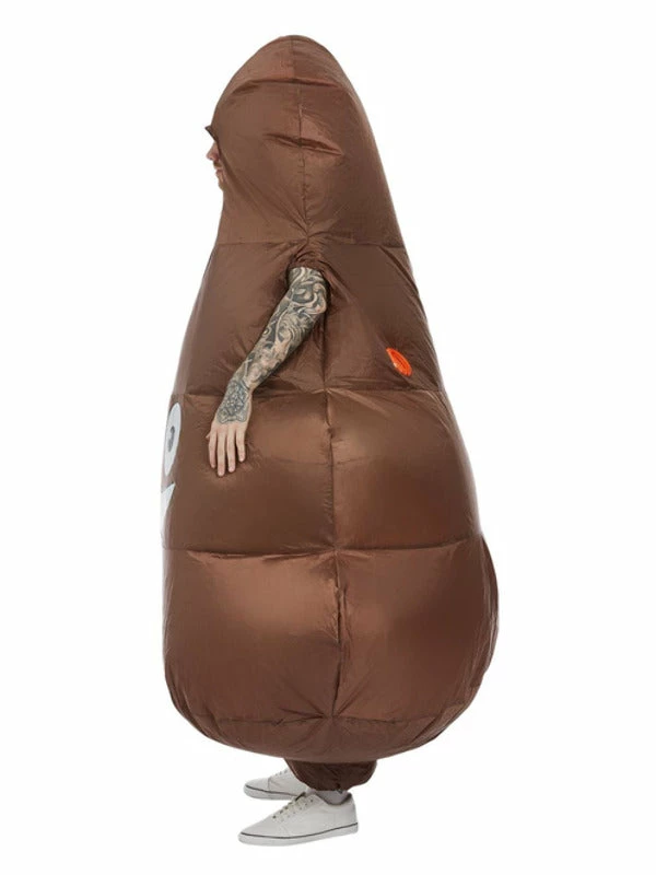 Smiffys USA Costumes Inflatable Poop Emoji Adult Costume 4 Smiffys USA Costumes Inflatable Poop Emoji Adult Costume