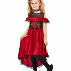 Smiffys USA Day Of The Dead Girl's Devil Costume Costumes