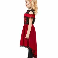 Smiffys USA Day Of The Dead Girl's Devil Costume Costumes