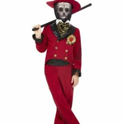 Smiffys USA Day Of The Dead Sacred Heart Groom Boy's Costume