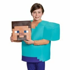 Disguise Minecraft, Steve Deluxe Child Costume And Mask Costumes 7 Disguise Minecraft, Steve Deluxe Child Costume And Mask Costumes