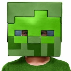 Disguise Minecraft Zombie Half Mask Child Video Game Costumes