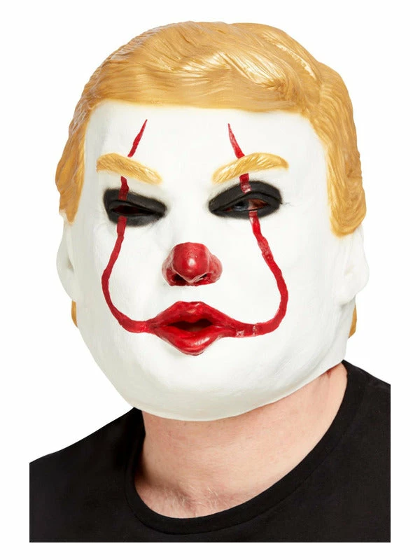 Smiffys USA Clown President Overhead Adult's Mask 3 Smiffys USA Clown President Overhead Adult's Mask