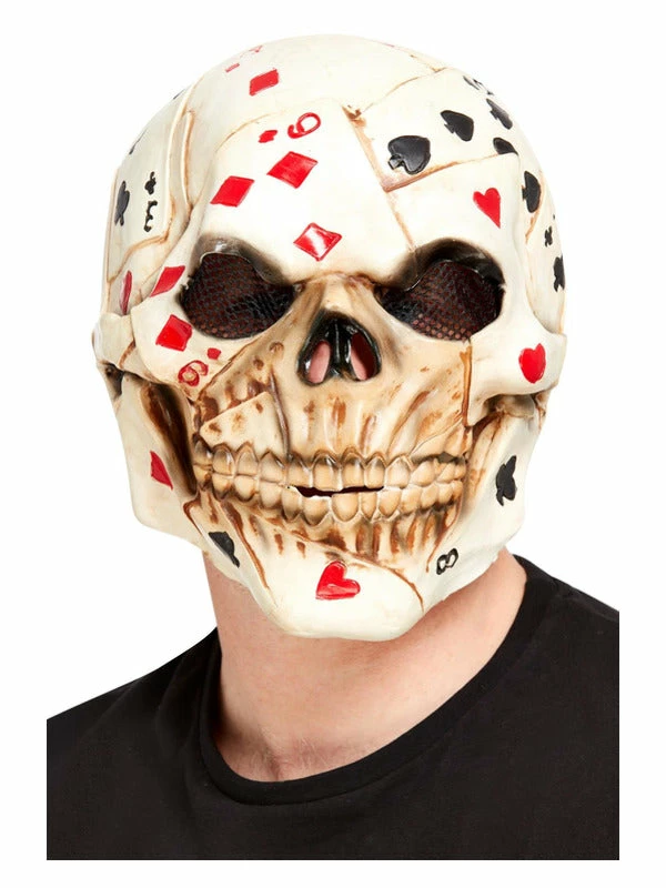 Smiffys USA Masks Poker Face Skull Overhead Mask 3 Smiffys USA Masks Poker Face Skull Overhead Mask