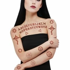 Smiffys USA Makeup & SFX Smiffys Make-Up FX, Satanic Tattoo Transfers