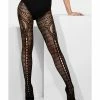 Smiffys USA Crown Crochet Women's Fever Black Tights