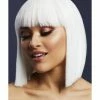 Smiffys USA Wigs & Beards Fever Lola Women's White Wig Blunt Cut Bob With Fringe 2 Smiffys USA Wigs & Beards Fever Lola Women's White Wig Blunt Cut Bob With Fringe