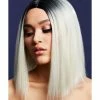 Smiffys USA Fever Kylie Women's Ice Blonde Wig Two Toned Long Bob