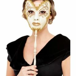 Smiffys USA Masks Venetian Cream Adult Mask