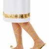 Smiffys USA Grecian Lace Up Gold Sandals Adult's