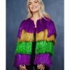 Smiffys USA Costumes Fever Tinsel Mardi Gras Women’s Festival Carnival Jacket