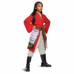 Disguise Costumes Mulan Movie Hero Red Dress Deluxe Child Costume