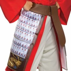 Disguise Costumes Mulan Movie Hero Red Dress Deluxe Child Costume