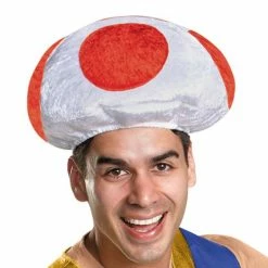 Disguise Super Mario Toad Accessory Kit Adult Hat & Vest Video Game Costumes