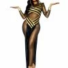 Leg Avenue Women's Nile Queen Cleopatra Black & Gold Costume