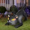 Gemmy 50" Long Airblown Outdoor Crouching Black Cat Inflatable LED Lawn Decor Decorations & Props 1 Gemmy 50" Long Airblown Outdoor Crouching Black Cat Inflatable LED Lawn Decor Decorations & Props
