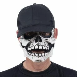 Zagone Studios White Ghost Little Raskull Moving Mouth Skeleton Latex Mask Masks