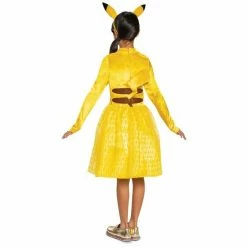 Disguise Costumes Pokemon Girl Pikachu Classic Child Costume Dress With Headband