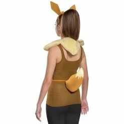 Disguise Pokemon Eevee Women's Costume Accessory Kit Headpiece Collar And Tail Video Game Costumes