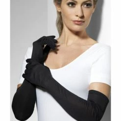 Smiffys USA Gloves Long Black Women's Accessories