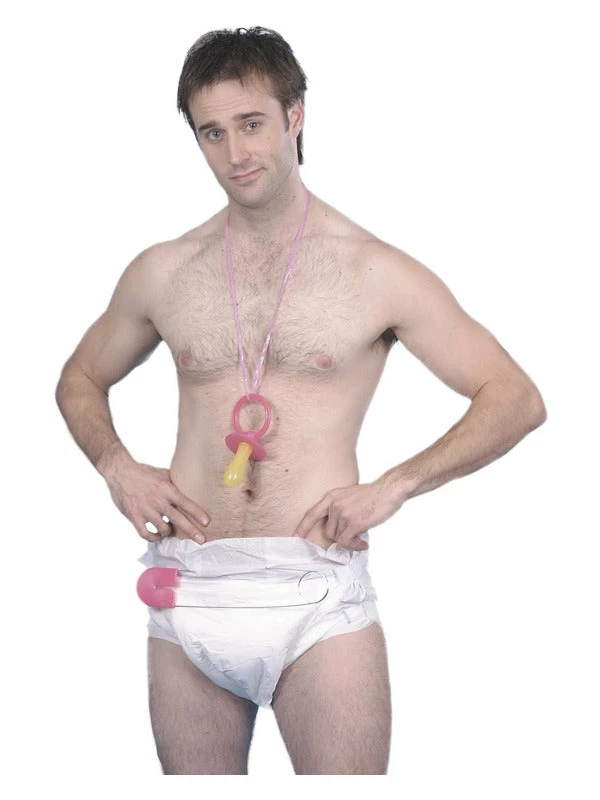 Smiffys USA Baby Kit Adult Dummy Soother & Nappy Accessories 3 Smiffys USA Baby Kit Adult Dummy Soother & Nappy Accessories