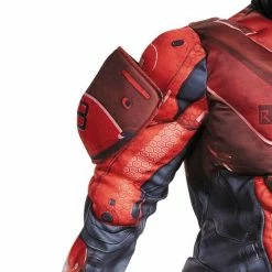 Disguise Halo Infinite Red Spartan Muscle Small Adult Teen Costume & Helmet Costumes