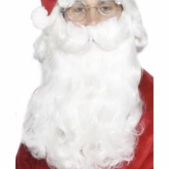 Smiffys USA Deluxe Santa Beard, White