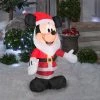 Gemmy Mickey Mouse With Santa Beard 3.5ft Airblown Christmas Yard Decor